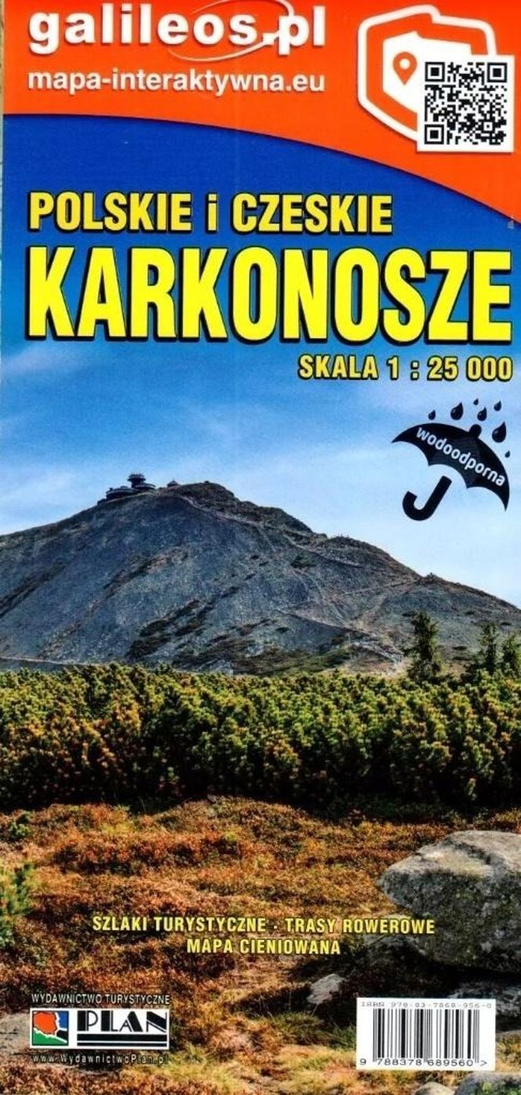 Mapa. Polskie i Czeskie Karkonosze 1:25 000