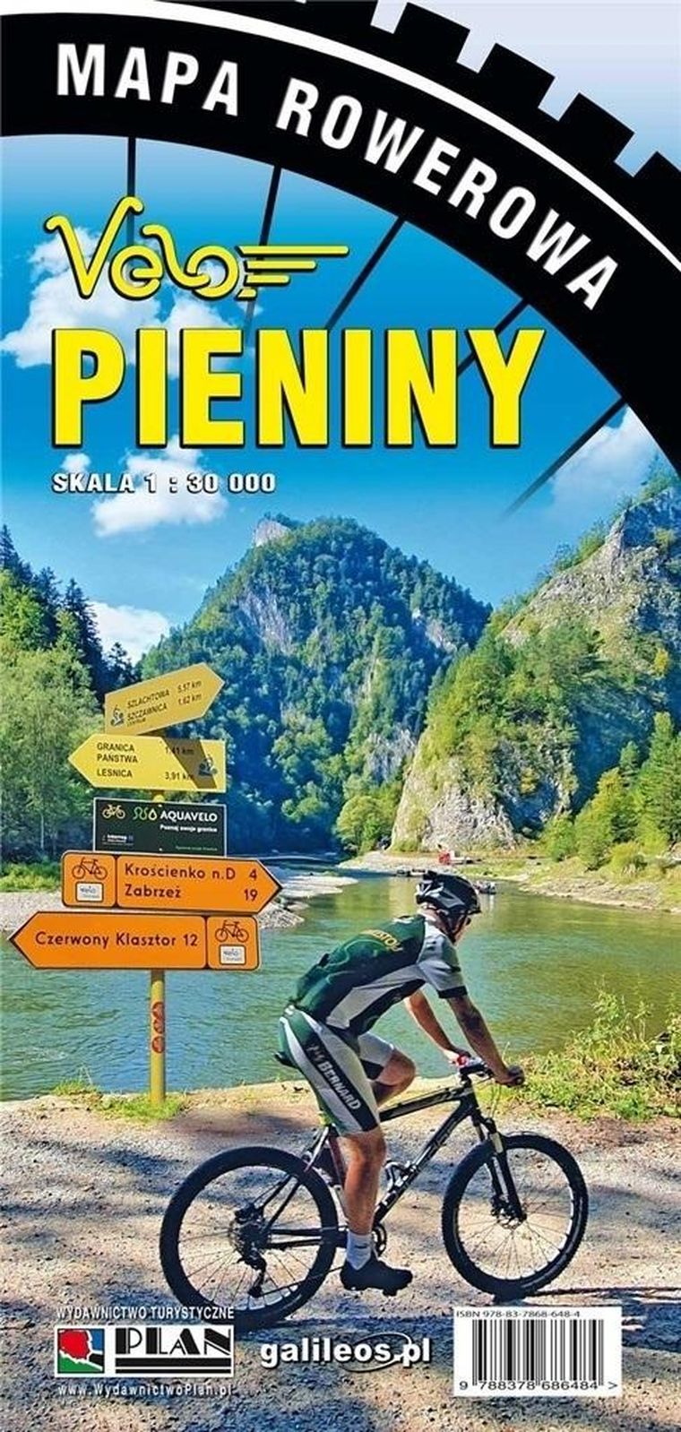 Mapa rowerowa - Pieniny 1: 30 000