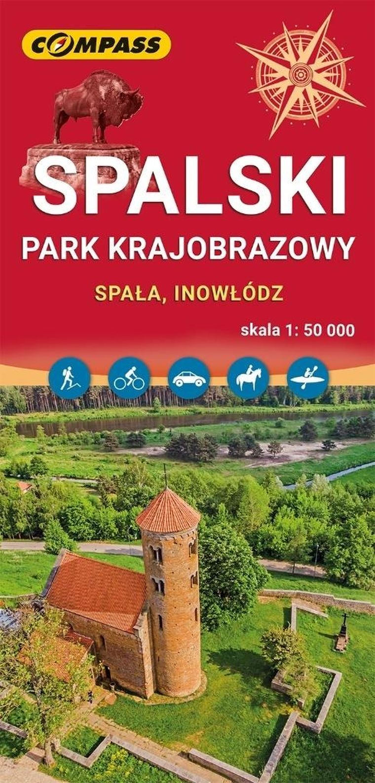 Mapa. Spalski Park Krajobrazowy 1:50 000