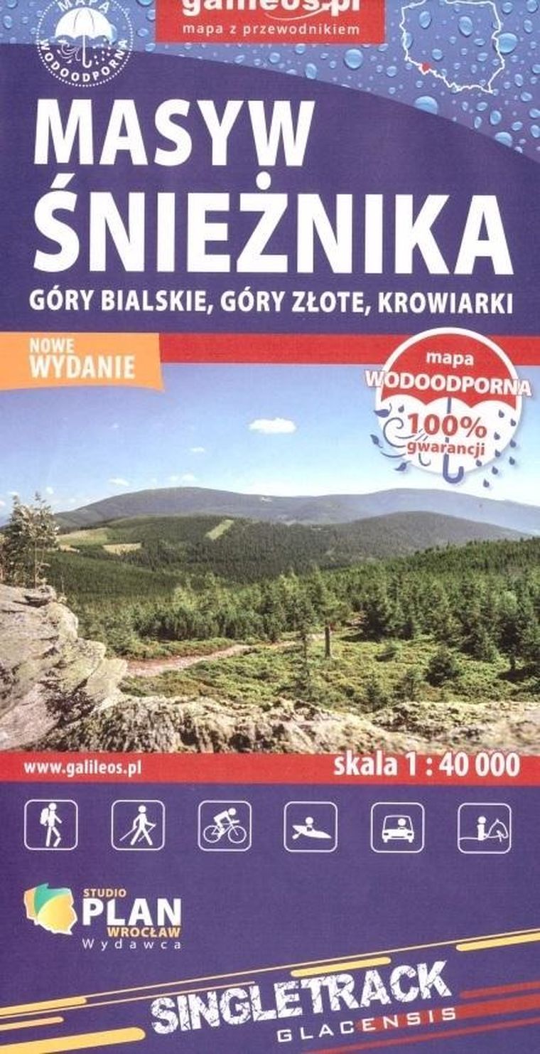 Mapa syntetyczna. Masyw Śnieżnika 1:40 000