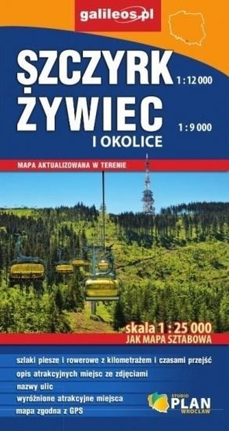 Mapa sztabowa. Szczyrk, Żywiec i okolice 1:25 000