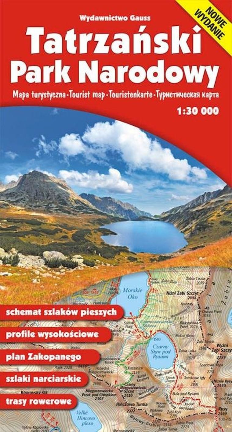 Mapa Tatrzański Park Narodowy