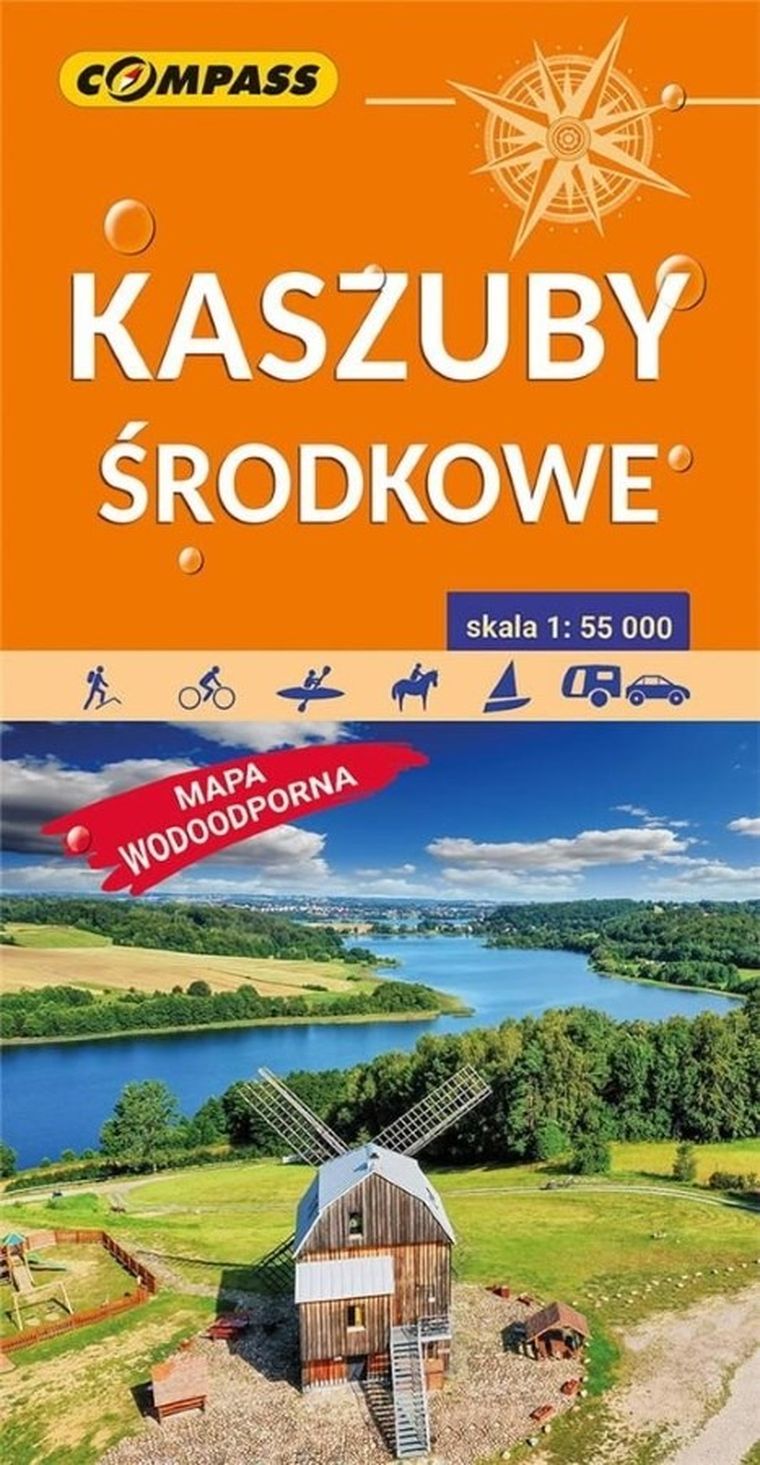 Mapa turystyczna - Kaszuby środkowe 1:55000