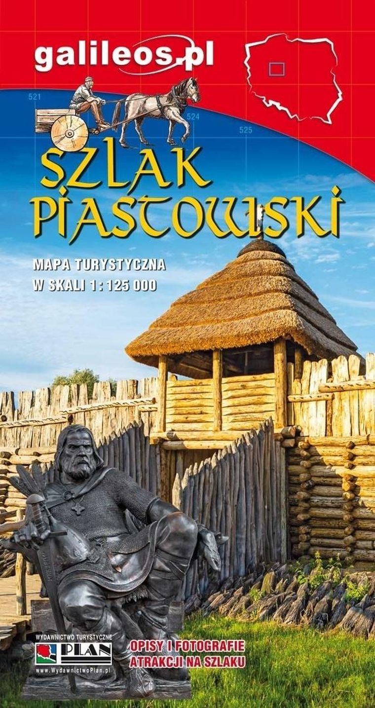Mapa turystyczna - Szlak Piastowski 1:125 000