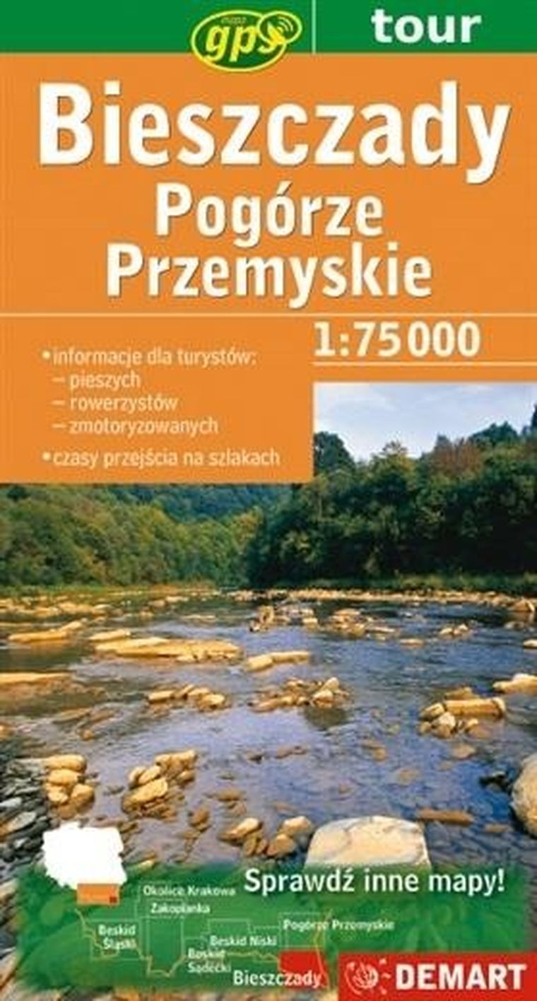 Mapa Turystyczna. Bieszczady. Pogórze Przemyskie
