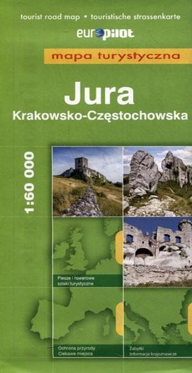 Mapa turystyczna EuroPilot. Jura Krakowsko-Częstochowska