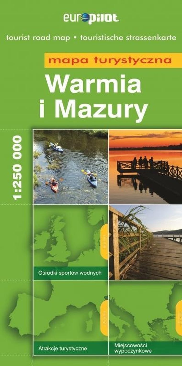 Mapa turystyczna EuroPilot. Warmia i Mazury