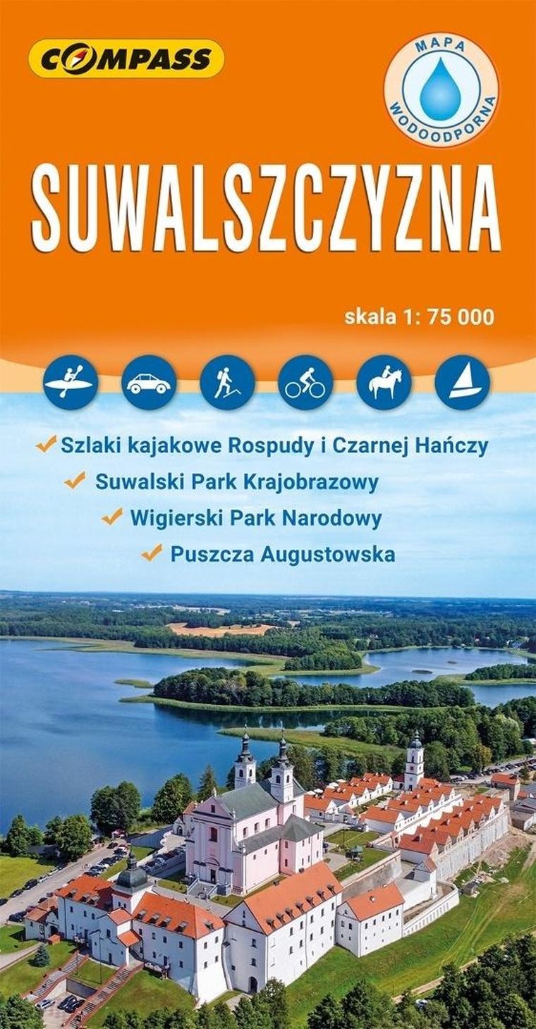 Mapa turystyczna laminowana. Suwlaszczyzna