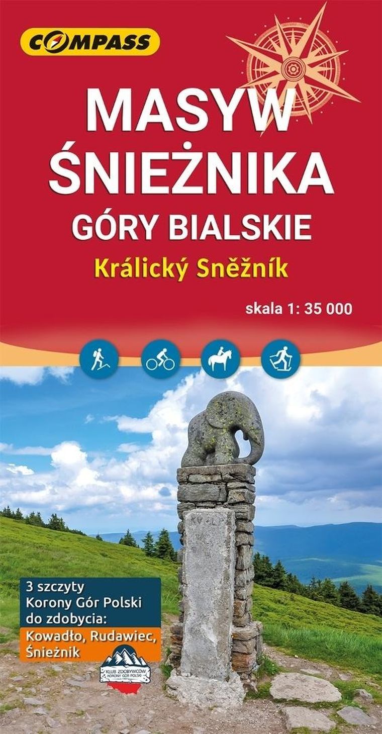 Mapa turystyczna. Masyw Śnieżnika