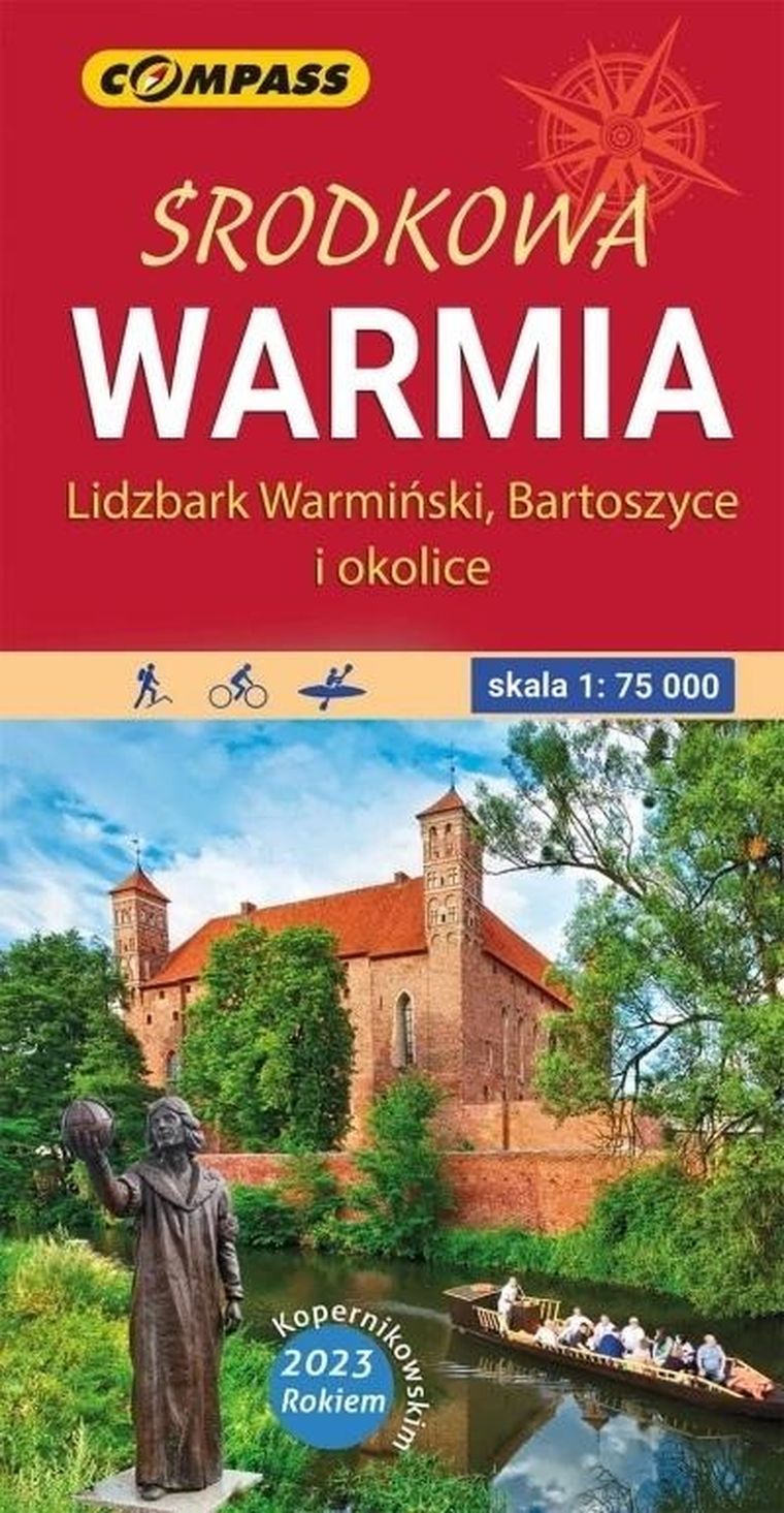 Mapa turystyczna. Środkowa Warmia 1:75 000
