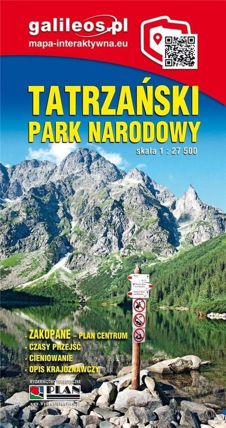 Mapa turystyczna. Tatrzański Park Narodowy 1:27 000