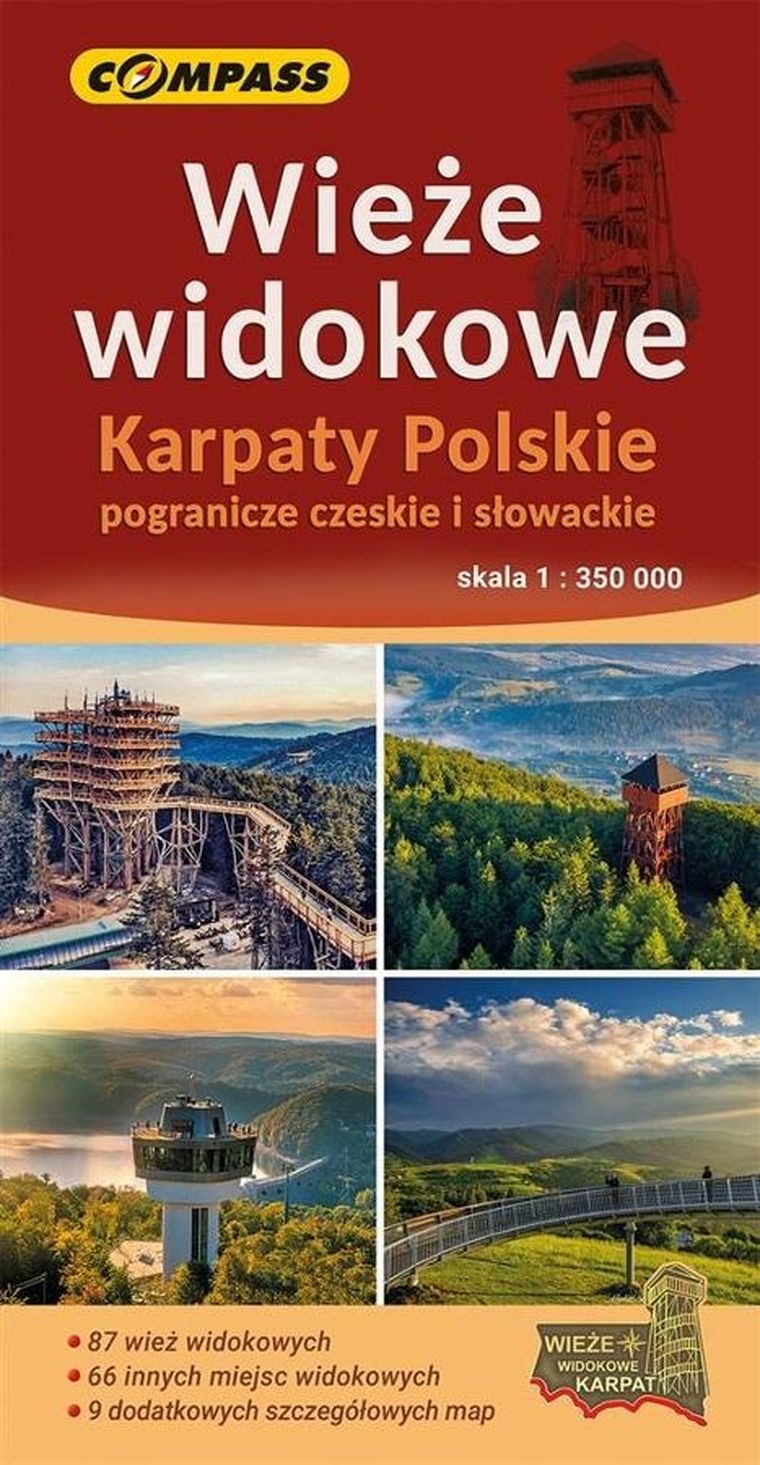 Mapa-Wieże widokowe Karpaty Polskie