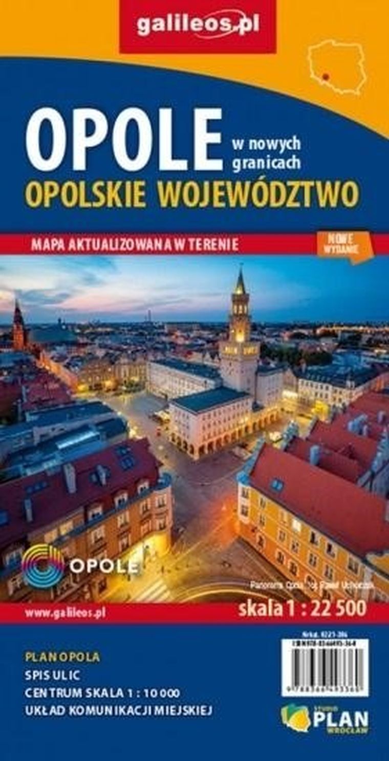 Mapa. Województwo opolskie. Opole 1:22 500