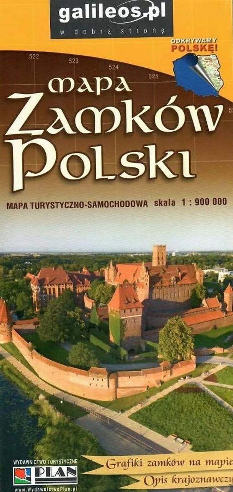 Mapa zamków Polski