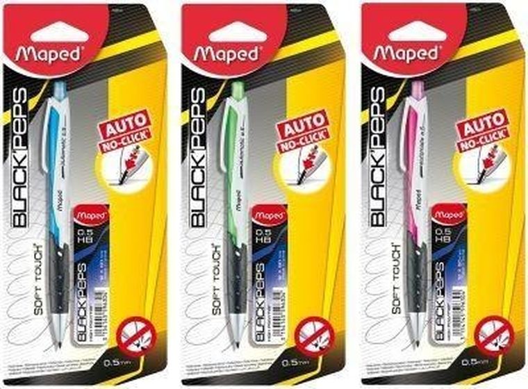 Maped, Blackpeps, ołówek automatyczny + grafity, 0,5 mm
