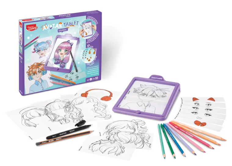 Maped Creativ, Avatar Tablet, Manga, podświetlana tablica do rysowania