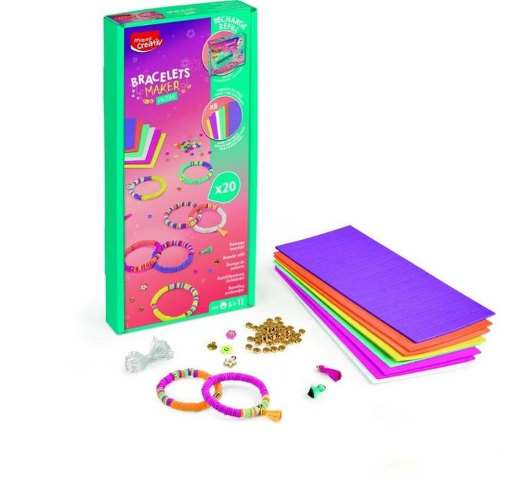 Maped Creativ, fabryka bransoletek, zestaw do robienia biżuterii