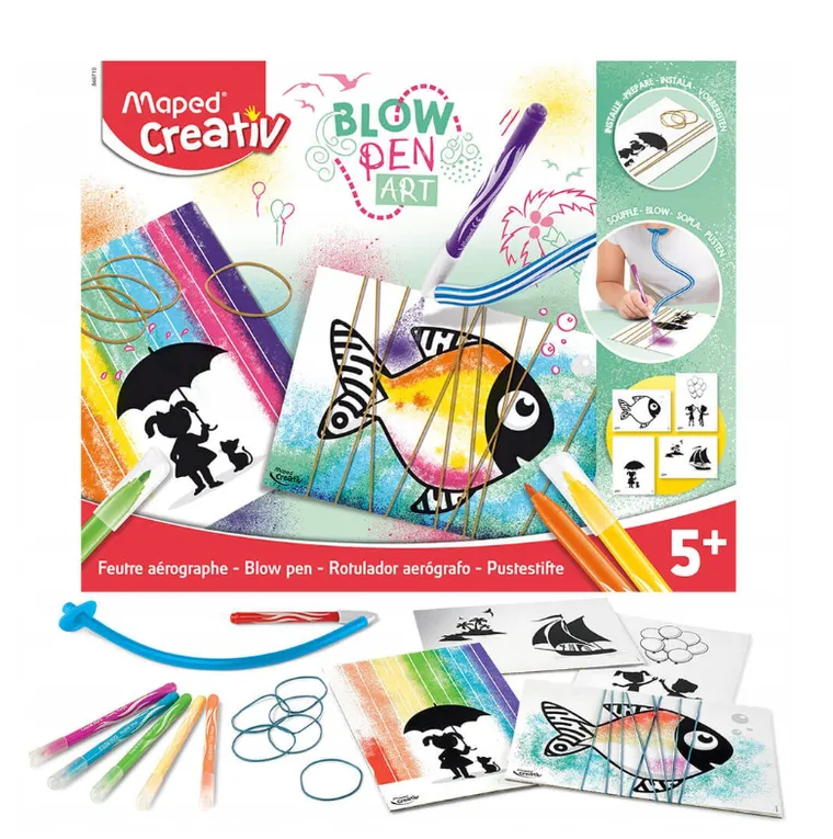 Maped Creativ, String'art, flamastry dmuchane, 6 szt.