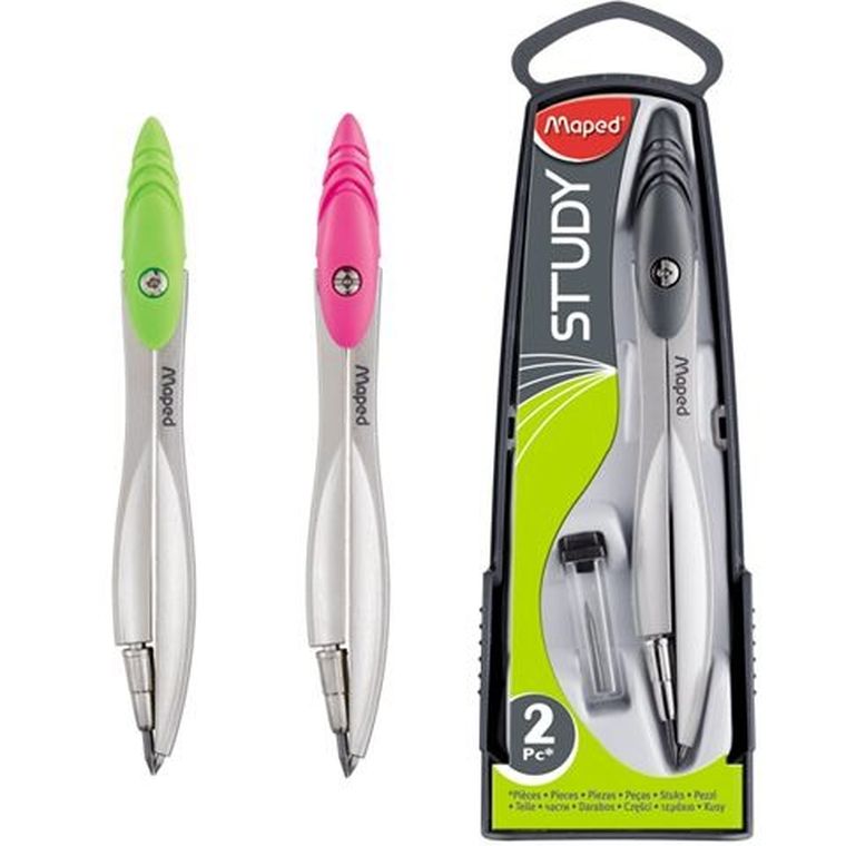 Maped, cyrkiel Study 110 z wkładami grafitowymi