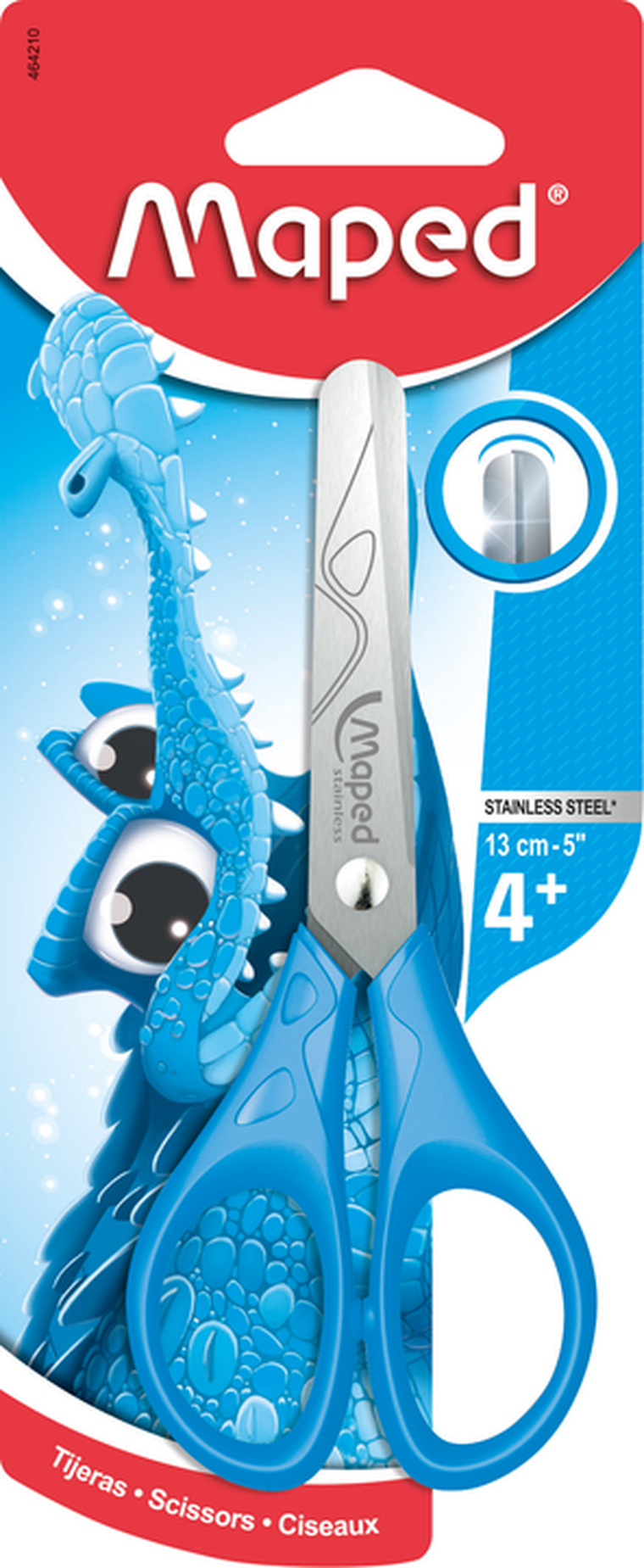 Maped, Essentials Pulse, nożyczki szkolne, niebieskie, 13 cm