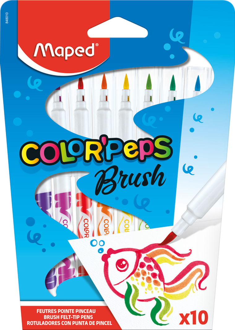 Maped, flamastry Colorpeps Brush, 10 szt.