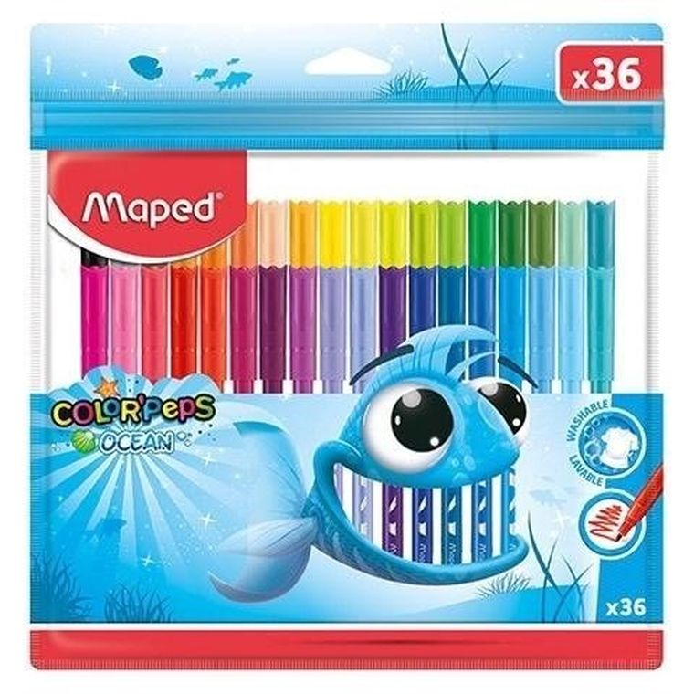 Maped, flamastry, colorpeps ocean, 36 kolorów