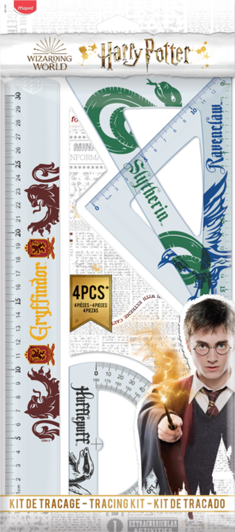 Maped, Harry Potter, zestaw geometryczny, 4 elementy