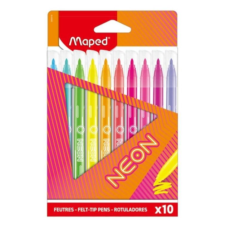 Maped, Neon, flamastry, 10 kolorów