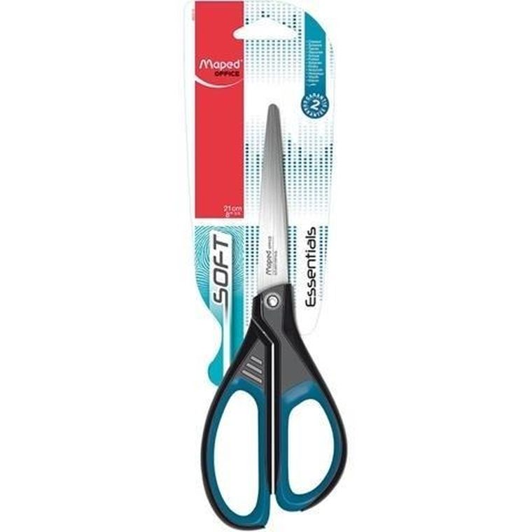 Maped, nożyczki Essentials Soft, asymetryczne, 21 cm