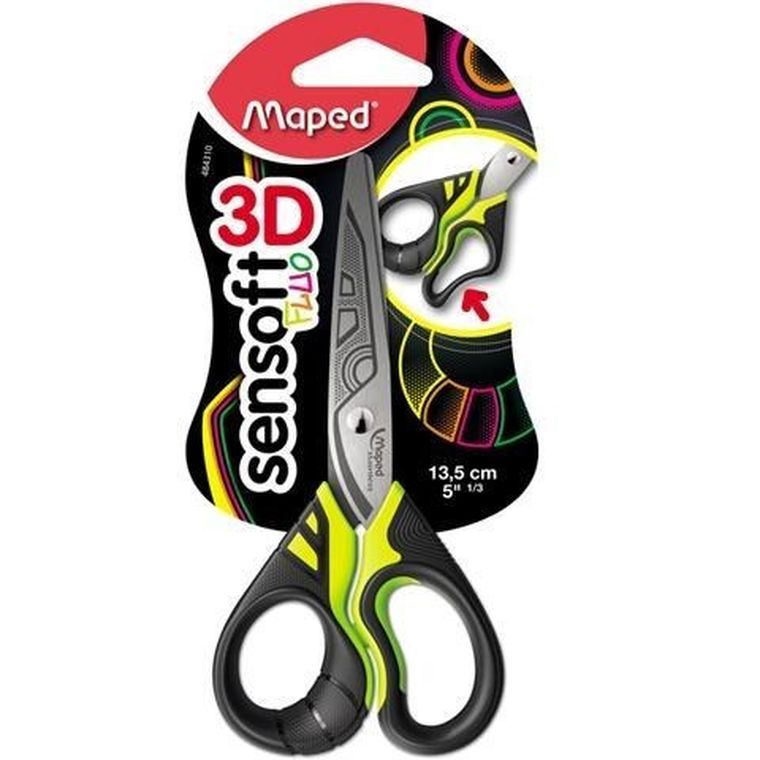 Maped, nożyczki, Sensoft Fluo, 13 cm