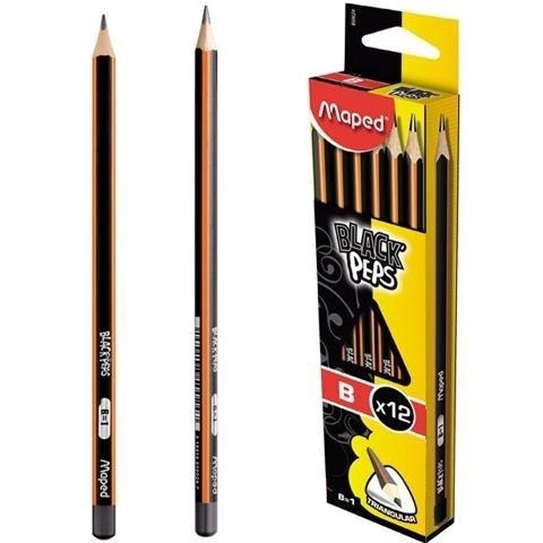 Maped, ołówek Blackpeps B, 12 szt.