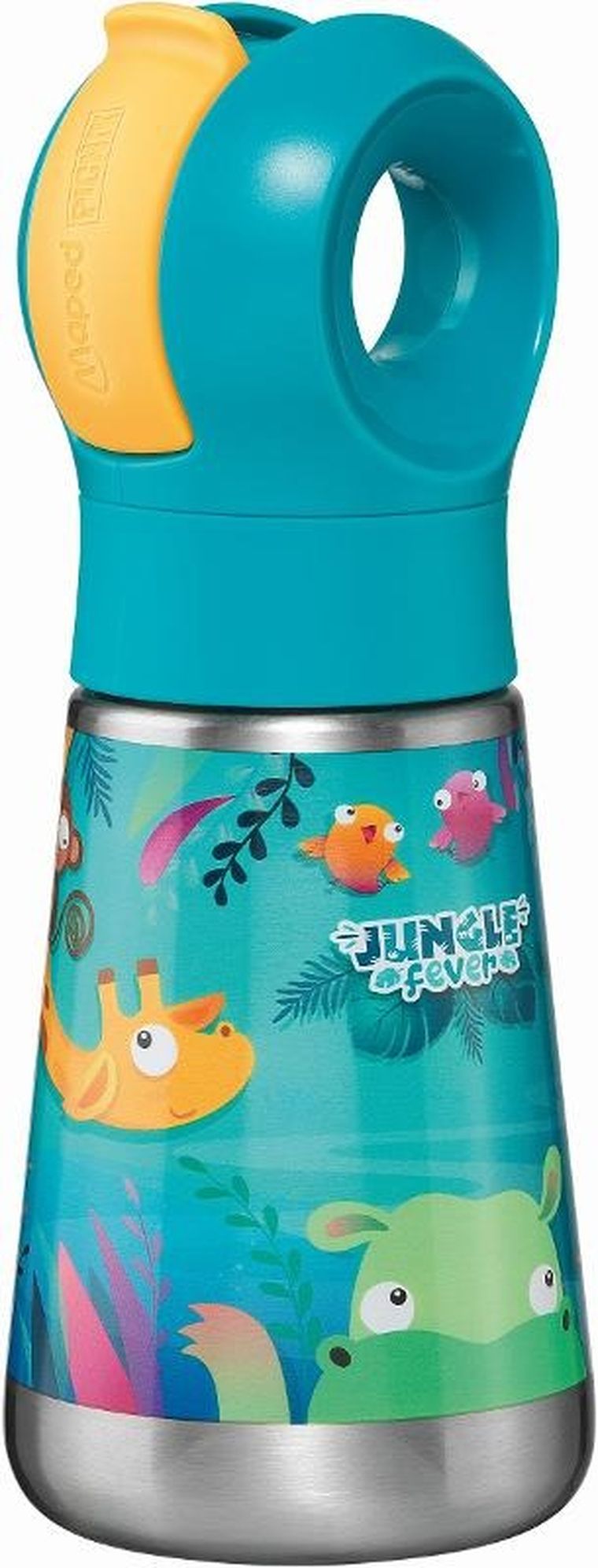 Maped, Picnik Miniz, butelka ze słomką, Jungle Fever, 350 ml
