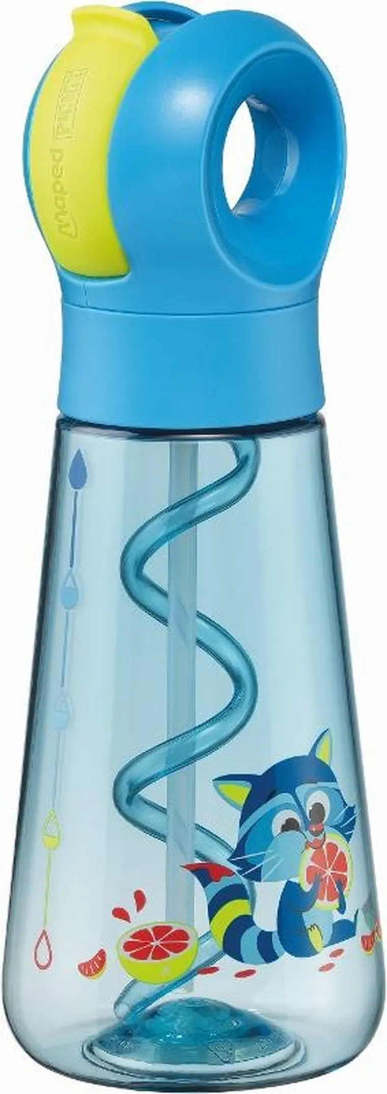 Maped, Picnik Miniz, butelka ze słomką, Szop Pracz, 500 ml