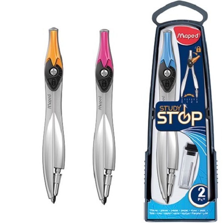 Maped, Study stop, cyrkiel z wkładami grafitowymi