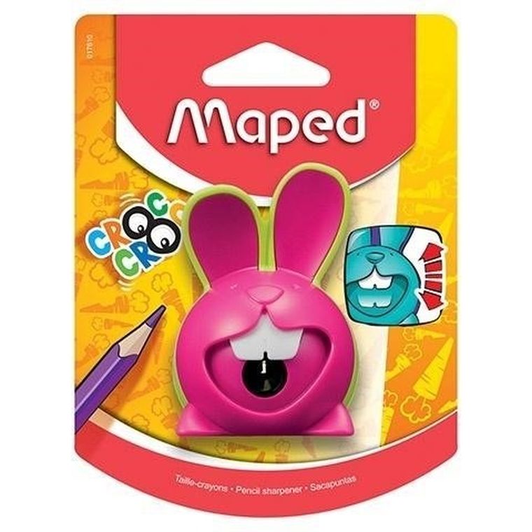 Maped, temperówka, 2 otwory, różowa