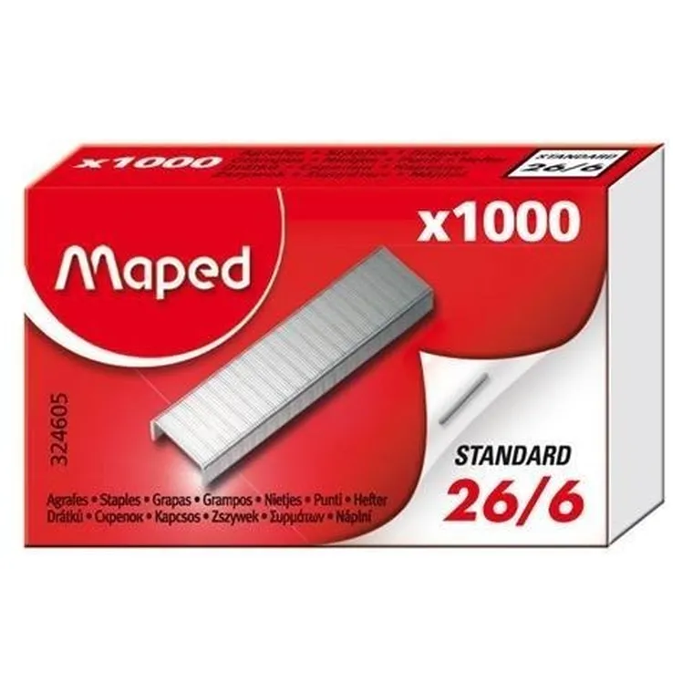 Maped, zszywki 26/6, 1000 szt.