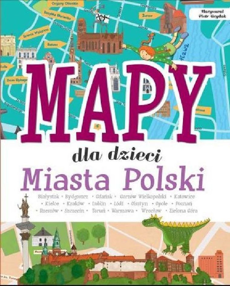 Mapy dla dzieci Miasta Polski