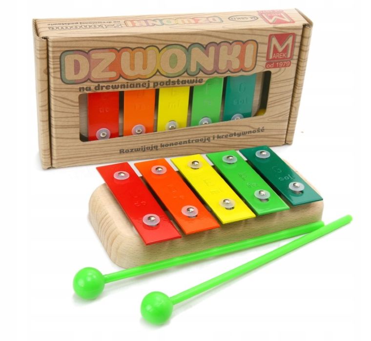 Marek, dzwonki, 5-tonowe, drewniana rama