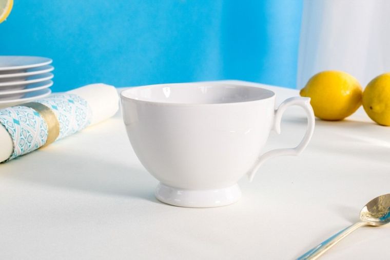 MariaPaula, Klasyka Biała, filiżanka śniadaniowa, 350 ml