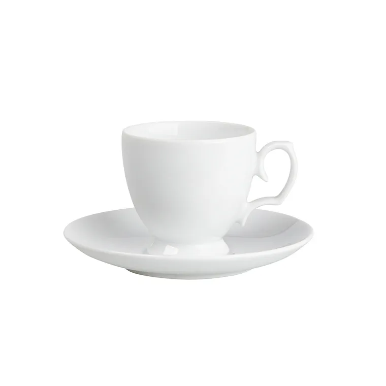 MariaPaula, klasyka biała, zestaw do espresso 100 ml/12 cm