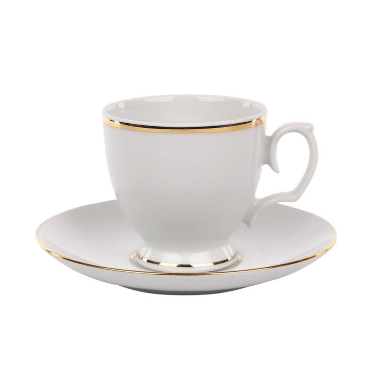 MariaPaula, klasyka Złota linia, zestaw do espresso 100 ml/12 cm
