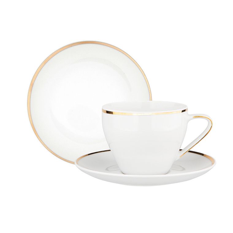 MariaPaula, Moderna Gold, zestaw do kawy, 18 elementów