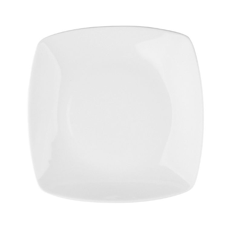 MariaPaula, Moderna Kwadratowa Biała, talerz deserowy, 20,5 cm