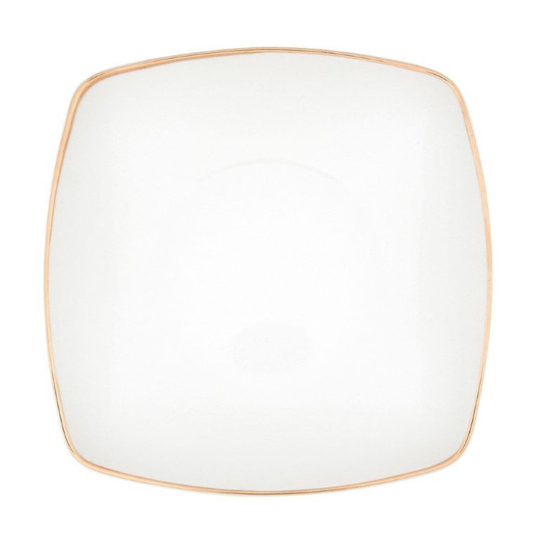 MariaPaula, Moderna Kwadratowa Gold, talerz głęboki, 20,5 cm