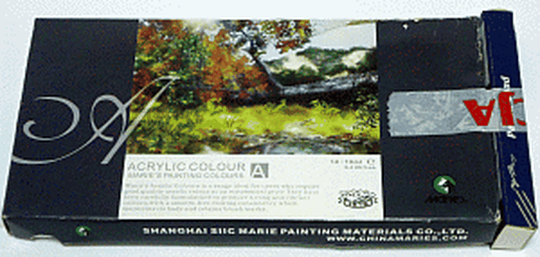 Maries, farby akrylowe, 12 kolorów