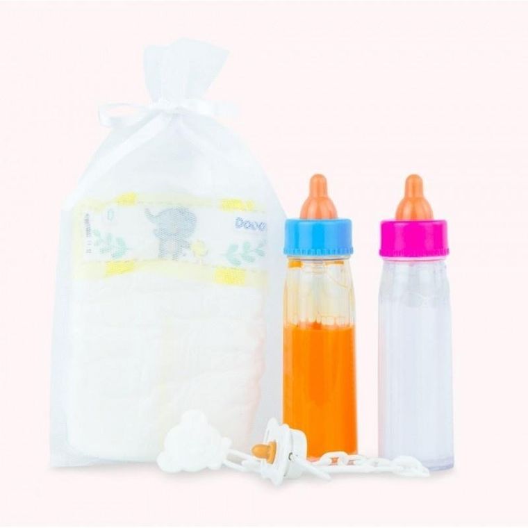 Marina&Pau, butelki i pieluszka dla lalki bobas