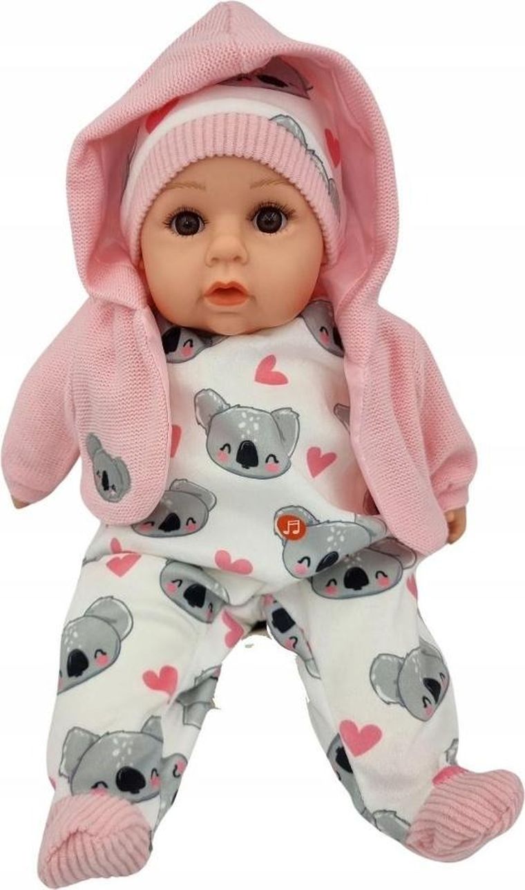 Mario, interaktywna lalka bobas, koala, 45 cm