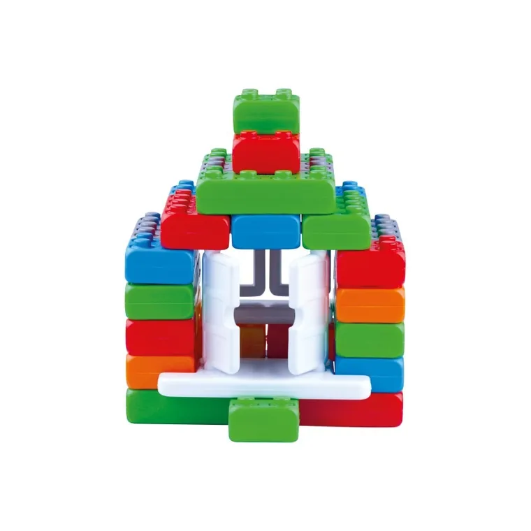 Marioinex, cegły junior, klocki XL z oknami i drzwiami, 40 elementów