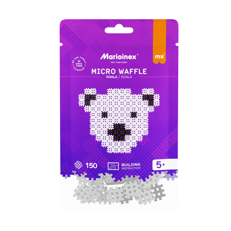 Marioinex, Micro Waffle, Koala, klocki konstrukcyjne, 150 elementów