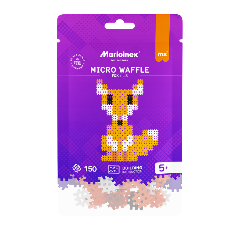 Marioinex, Micro Waffle, Lis, klocki konstrukcyjne, 150 elementów